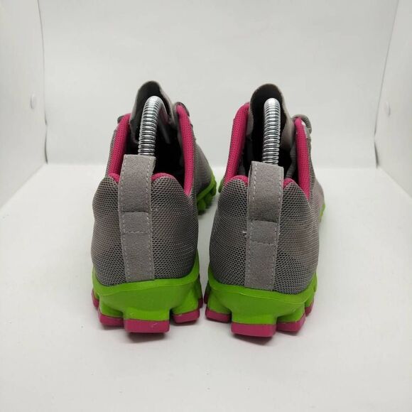 Reebok Realflex Transition Running Shoes Womens Size 8.5 Grey Green Pink Sneaker - Picture 4 of 9